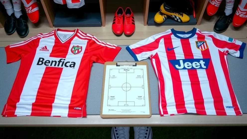 Benfica mot Atlético Madrid laguppställning