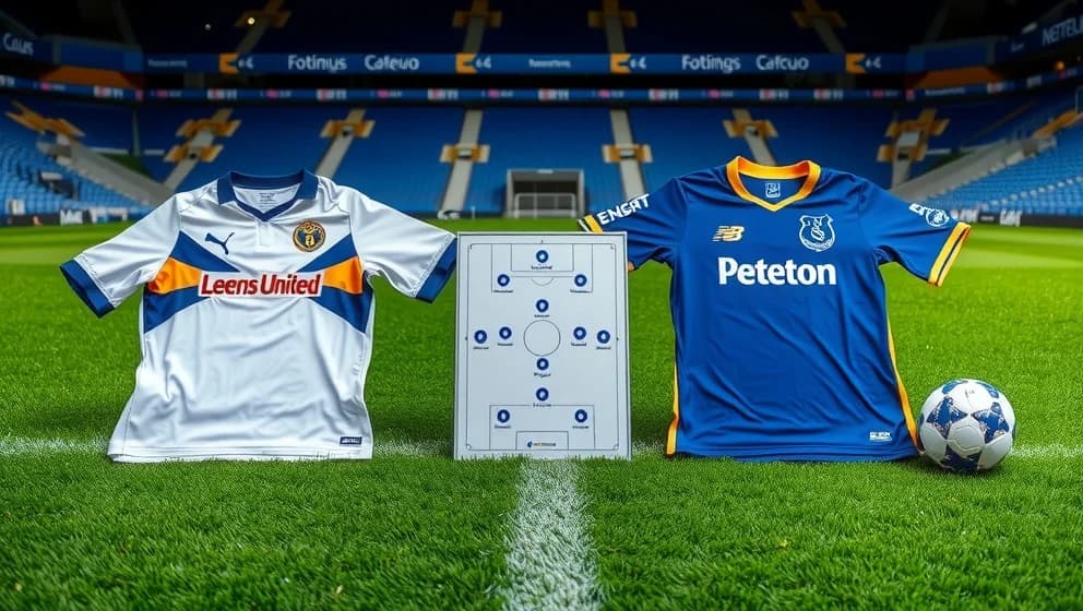 Leeds United FC mot Everton laguppställning